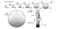 3 Pins and Straight Pin Type and ConFlat Flange Installation Multi-Pin Header Feedthrough (17020-01-CF) - 2