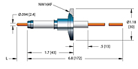 1 Pin and International Organization for Standardization (ISO) Installation and 304 Stainless Steel Pin Material Power Plug Feedthrough (17036-05-KF) - 2