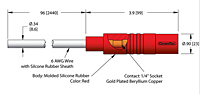 Air Side Cable Assembly for 25 Kilovolt (kV) Direct Current (DC) Voltage Rating, Up to 185 Ampere (A) Conductor Current Rating, and 1 to 4 Pin Power Plug Feedthroughs - 2