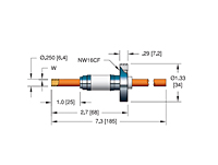 Single 304 Stainless Steel Tube NW16CF Flange Installation High Power/Liquid Cooled Feedthrough with 0.25 Inch Conductor Diameter (7161-02-CF) - 2