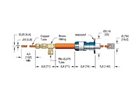 International Organization for Standardization (ISO) Flange Installation High Power/Liquid Cooled Feedthrough - 2