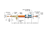 Weld Installation High Power/Liquid Cooled Feedthrough