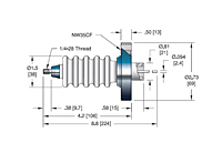 1 Pin ConFlat Flange Installation Fluted High Voltage Feedthrough - 2