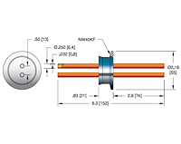 Dual Conductor International Organization for Standardization (ISO) Flange Installation Liquid Cooled Radio Frequency (RF) Power Feedthrough (17119-01-KF) - 2