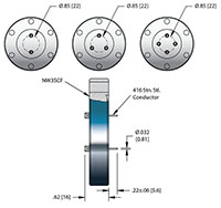 2 to 4 Pins Subminiature-B (SMB) Coaxial Electrical Connector (NW35CF) - 2