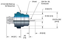 Weld Installation Miniature High Voltage (MHV) Coaxial Electrical Connector (6511-04-W) - 2