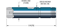 Double Ended and Weld Installation Low Frequency Medium-Sized Type N Coaxial Electrical Connector (18077-02-W)