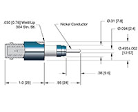 1 Nickel Pin Miniature Safe High Voltage (SHV) Coaxial Electrical Connector (8630-02-W) - 2