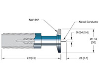 International Organization for Standardization (ISO) Flange Installation Bakeable Miniature Safe High Voltage (BSHV) Coaxial Electrical Connector (18047-02-KF) - 2