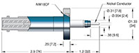 Exposed Insulator Miniature Safe High Voltage (SHV) Coaxial Electrical Connectors (18088-01-CF) - 2