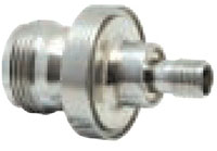 Weld Installation Medium-Sized Type N to Subminiature-A (SMA) Coaxial Electrical Connector (15025-02-W)