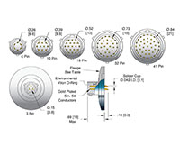 3 Pin and International Standard Organization (ISO) Flange Installation Single Ended Circular Type MIL-C-26482 Electrical Connector (17171-01-KF) - 2