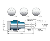 4 Pin and Weld Installation Single Ended Circular Type MIL-C-5015 Electrical Connector (10184-05-W) - 2