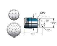 20 Pin and Weld Installation Single Ended Circular Type MIL-C-5015 Electrical Connector (10096-04-W) - 2