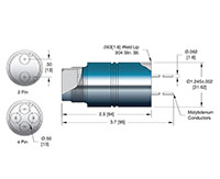 2 Pin and Weld Installation High Voltage Multi-Pin Electrical Connector - 2