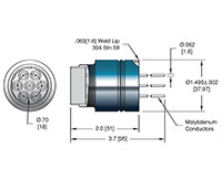 7 Pin and Weld Installation High Voltage Multi-Pin Electrical Connector