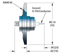 Single Ended Subminiature-A (SMA) Coaxial Electrical Connector (21285-01-KF) - 2