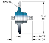 Double Ended Subminiature-A (SMA) Coaxial Electrical Connector (21287-01-KF) - 2