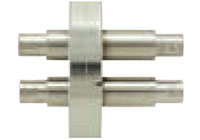 1 Pin Double Ended Grounded Shield Bayonet Neill-Concelman (BNC) Coaxial Electrical Connector (17117-01-CF)