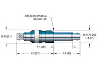 Double Ended Floating Shield Bayonet Neill-Concelman (BNC) Coaxial Electrical Connector (17190-01-W) - 2