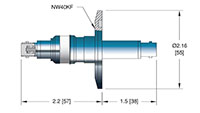 Double Ended Floating Shield Bayonet Neill-Concelman (BNC) Coaxial Electrical Connector (17191-05-KF) - 2