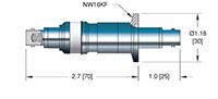 Double Ended Floating Shield Bayonet Neill-Concelman (BNC) Coaxial Electrical Connector (17191-01-KF) - 2