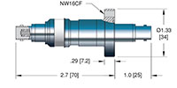 Double Ended Floating Shield Bayonet Neill-Concelman (BNC) Coaxial Electrical Connector (17192-01-CF) - 2