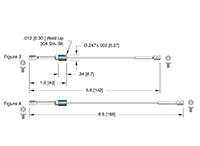 Weld Installation 1 or 2 Pairs Spade Type Thermocouple (18085-08-W) - 2