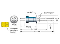 International Organization for Standardization (ISO) Flange Installation 1 or 2 Pairs Spade Type Thermocouple (18003-01-KF) - 2