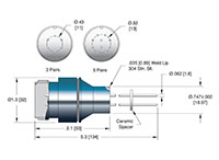 Weld Installation MIL-C-5015 Type Thermocouple (910084-05-W) - 2