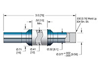 0.41 Inch (in) Inner Diameter Up to 13 Kilovolt (kV) Cryogenic Electrical Isolator (8002-02-W) - 2