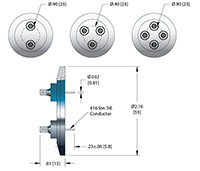 2 to 4 Pins Subminiature-B (SMB) Coaxial Electrical Connector (NW40KF/Floating Shield) - 2