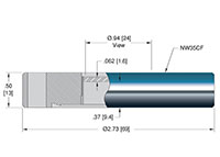 0.94 Inch (in) View Diameter ConFlat Flange Sapphire Viewport Sight Glass (18617-01-CF) - 2