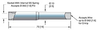 10 Ampere (A) Conductor Current Rating Nickel Alloy Crimp Type Contact (0821-01-A)