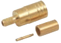 5 Ampere (A) Conductor Current Rating Subminiature-B (SMB) Coaxial Plug (3095-12)