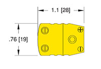 218 and 650 Degree Celsius (ºC) Maximum Temperature High Voltage and Thermocouple Plug (08151-01) - 3