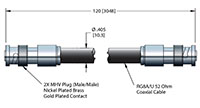 10 Ampere (A) Conductor Current Rating Coaxial Air Side Cable (18921-02-A) - 2