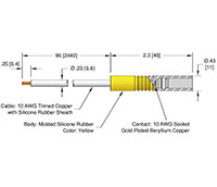 55 Ampere (A) Conductor Current Rating High Voltage Air Side Cable (14419-02-A) - 2