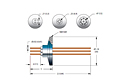 2 Pins and 1.1 Ampere (A) Conductor Current and International Organization for Standardization (ISO) Flange Installation Instrumentation/Power Feedthrough (17006-01-KF) - 2