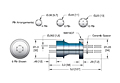 4 Pins and -269 to 450 Degree Celsius (ºC) Temperature Range Pin Header Feedthrough (10234-02-CF) - 2