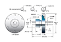 4 Pins and -269 to 450 Degree Celsius (ºC) Temperature Range and 2-3/4 Inch (in) Flange Size Pin Header Feedthrough (10234-03-CF) - 2