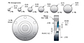 3 Pins and Solder Cup Pin Type and ConFlat Flange Installation Multi-Pin Header Feedthrough (17030-01-CF) - 2