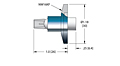 -25 to 205 Degree Celsius (ºC) Temperature Range and 1 Pin Mini High Voltage (HV) Feedthrough (21227-01-KF) - 2