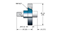 -269 to 450 Degree Celsius (ºC) Temperature Range 1-1/3 Inch (in) Flange Size and 1 Pin Mini High Voltage (HV) Feedthrough (21226-01-CF) - 2