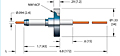 1 Pin and ConFlat Flange Installation and 304 Stainless Steel Pin Material Power Plug Feedthrough (19543-07-CF) - 2