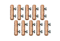 Contacts for 14 to 20 Kilovolt (kV) Direct Current (DC) Voltage Rating, Up to 55 Ampere (A) Conductor Current Rating, and 1 to 4 Pin Power Plug Feedthroughs