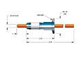 1 Pin and International Organization for Standardization (ISO) Installation and NW16KF Installation Size Power Plug Feedthrough (21308-02-KF) - 2