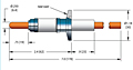 1 Pin and International Organization for Standardization (ISO) Installation and NW16KF Installation Size Power Plug Feedthrough (21133-01-KF) - 2