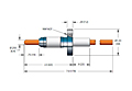 1 Pin and ConFlat Flange Installation and NW16KF Installation Size Power Plug Feedthrough (21130-01-CF) - 2