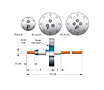 1 Pin and ConFlat Flange Installation and NW16KF Installation Size Power Plug Feedthrough (21130-01-CF) - 3
